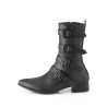 Demonia WARLOCK-110-C Black Vegan Winklepicker Men Boots