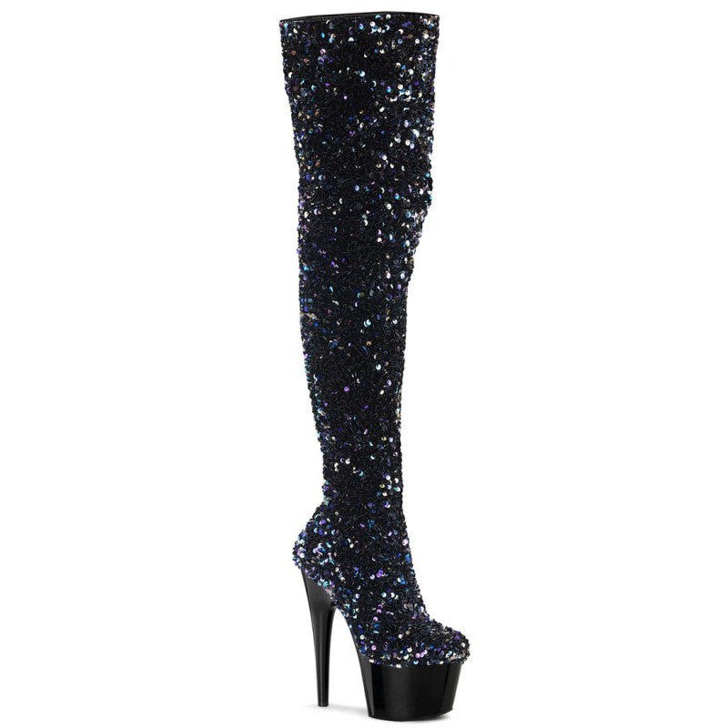 Pleaser ADORE-3020 Black Sequins Sale Women Pleaser ADORE-3020 Black Sequins Sale Women