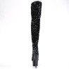Pleaser ADORE-3020 Black Sequins Sale Women