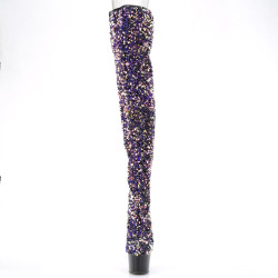 Pleaser ADORE-3020 Purple Sequins Black Sale Women