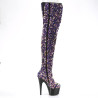 Pleaser ADORE-3020 Purple Sequins Black Sale Women