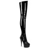 Pleaser DELIGHT-4000 Black Patent Sale Women