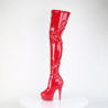 Pleaser DELIGHT-4000 Red Patent Sale Women