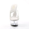 Pleaser KISS-201 Transparent High Heeled Mules Women