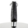 Pleaser ADORE-1018 Black Vegan Leather Silver Chrome