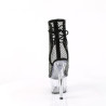 Pleaser ADORE-1018RM Black Vegan Suede Strass Mesh Women