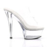 Pleaser KISS-202 Transparent High Heeled Mules Women