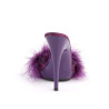 Fabulicious POISE-501F Purple Feathers High Mules