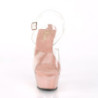 Pleaser KISS-208 Transparent Rose Gold Chrome Sale Women