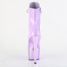 Pleaser ADORE-1020 Lavender Patent Chrome Ankle Boots