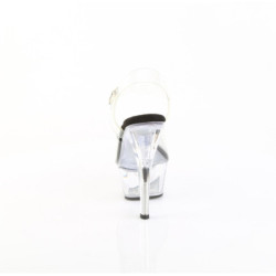 Pleaser KISS-208 Clear High Heeled Platform Shoes Women