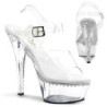 Pleaser ADORE-1020GP Blush Pink Glitter Patent Boots