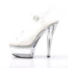 Pleaser ADORE-1020GP Blush Pink Glitter Patent Boots