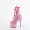 Pleaser ADORE-1020GP Rose Glitter Patent Ankle Boots