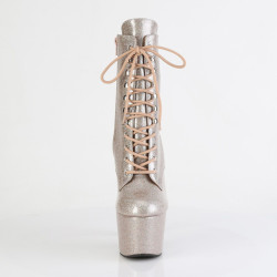 Pleaser ADORE-1020GP Champagne Glitter Patent Boots