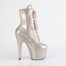 Pleaser ADORE-1020GP Champagne Glitter Patent Boots
