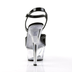 Pleaser KISS-209 High Heeled Clear Platform Shoes Women