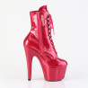 Pleaser ADORE-1020GP Purple Glitter Patent Women Ankle Boots