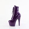 Pleaser ADORE-1020GP Purple Glitter Patent Ankle Boots