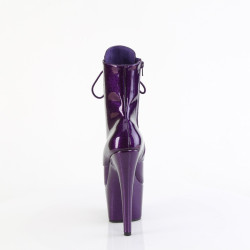 Pleaser ADORE-1020GP Purple Glitter Patent Ankle Boots