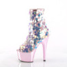 Pleaser ADORE-1031SSQ Patent Sequin Rose Metallic Chrom