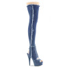 Pleaser DELIGHT-3030 Denim Blue Fabric Sale Women