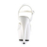 Pleaser KISS-209 White High Heeled Platform Shoes Women