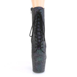Pleaser ADORE-1020REFL Green Purple Reflective Boots