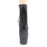 Pleaser ADORE-1020REFL Green Purple Reflective Boots