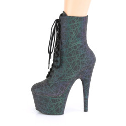 Pleaser ADORE-1020REFL Green Purple Reflective Boots