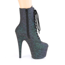 Pleaser ADORE-1020REFL Green Purple Reflective Boots