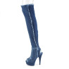 Pleaser DELIGHT-3030 Denim Blue Fabric Sale Women