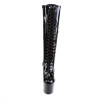 Pleaser ADORE-2023 Patent Platform Heeled Boots