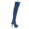 Pleaser DELIGHT-3030 Denim Blue Fabric Sale Women