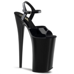 Pleaser BEYOND-009 Black Extreme Platform High Heels