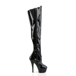 Pleaser KISS-3010 Platform Heeled Over The Knee Boots