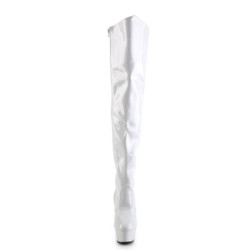 Pleaser KISS-3010 White Patent Sale Women