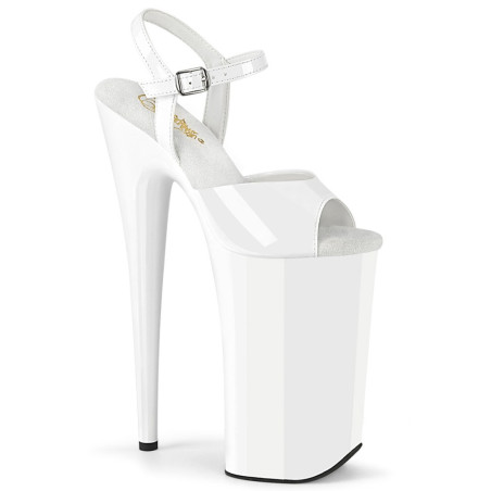 Pleaser BEYOND-009 White Extreme Platform High Heels