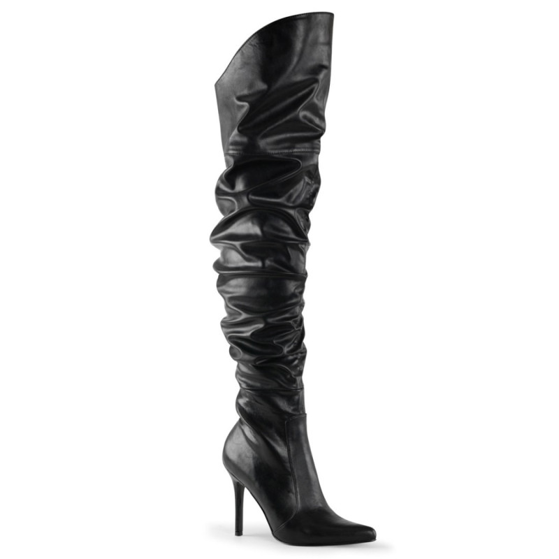 Pleaser CLASSIQUE-3011 Vegan Thigh High Stiletto Boots