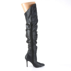Pleaser CLASSIQUE-3011 Vegan Thigh High Stiletto Boots