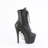 Pleaser COURTLY-3015 Black Glitter Stiletto Thigh Boots