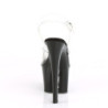 Pleaser KNUCKS-708 Transparent Black Sale Women