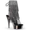 Pleaser DELIGHT-1017RSF Transparent Black Pewter Chrome