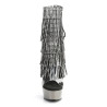 Pleaser DELIGHT-1017RSF Transparent Black Pewter Chrome