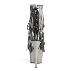 Pleaser DELIGHT-1017RSF Transparent Black Pewter Chrome