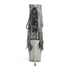 Pleaser DELIGHT-1017RSF Transparent Black Pewter Chrome