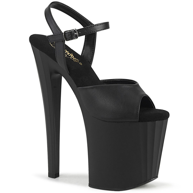 Pleaser ENCHANT-709 Black Vegan Leather Sale Women Pleaser ENCHANT-709 Black Vegan Leather Sale Women