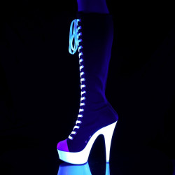 Pleaser DELIGHT-2000SK-02 Chucks Sneaker Knee Boots