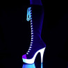 Pleaser DELIGHT-2000SK-02 Chucks Sneaker Knee Boots