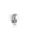 Fabulicious LIP-101-8 White Satin Transparent Mules